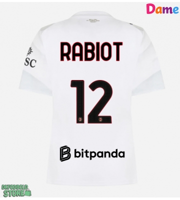 AC Milan Adrien Rabiot #12 Replika Udebanetrøje Dame 2026-27 Kortærmet